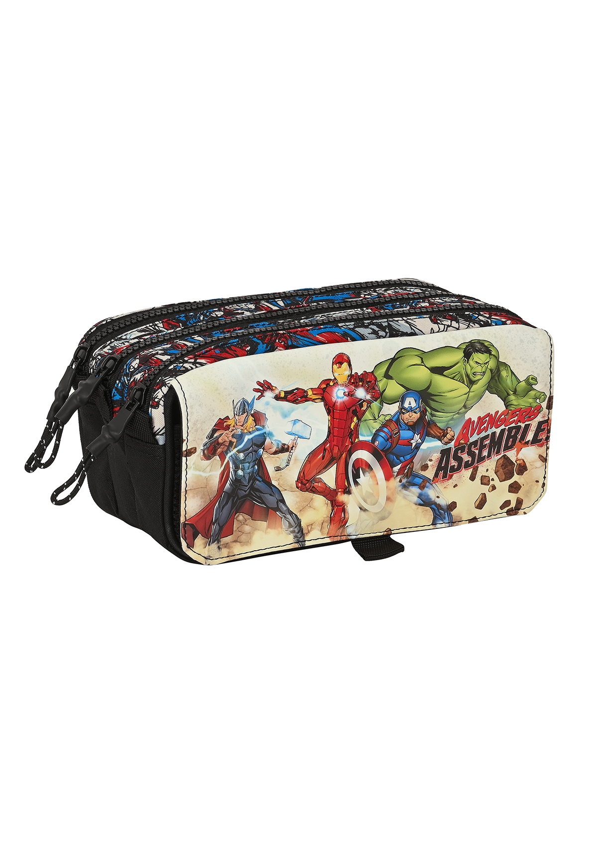 Avengers Assemble Large Triple Pencil Case