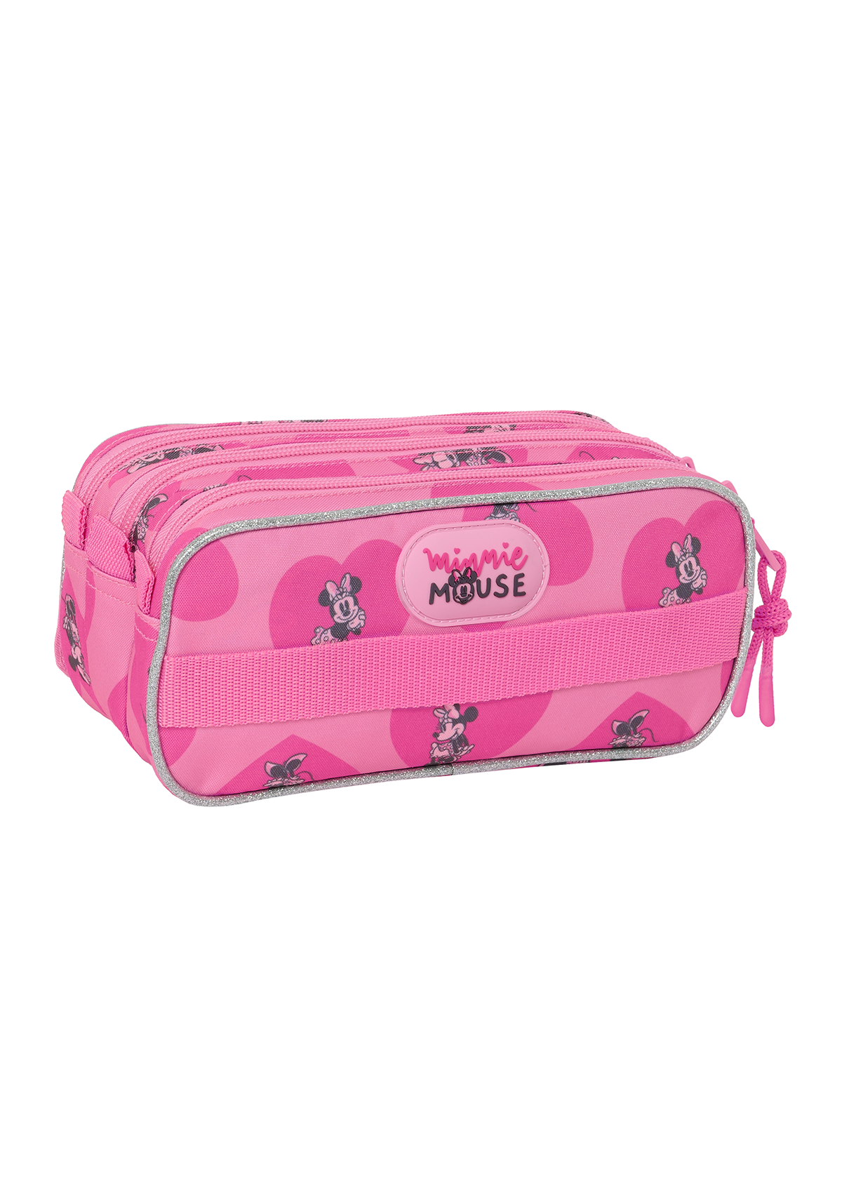 Minnie Mouse Large Triple Pencil Case Loving