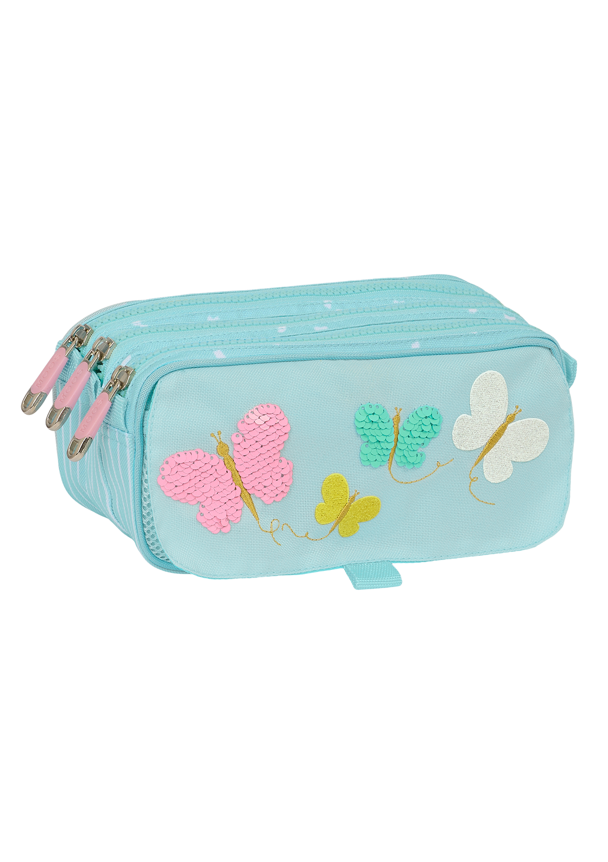 Moos Butterfly Large Triple Pencil Case