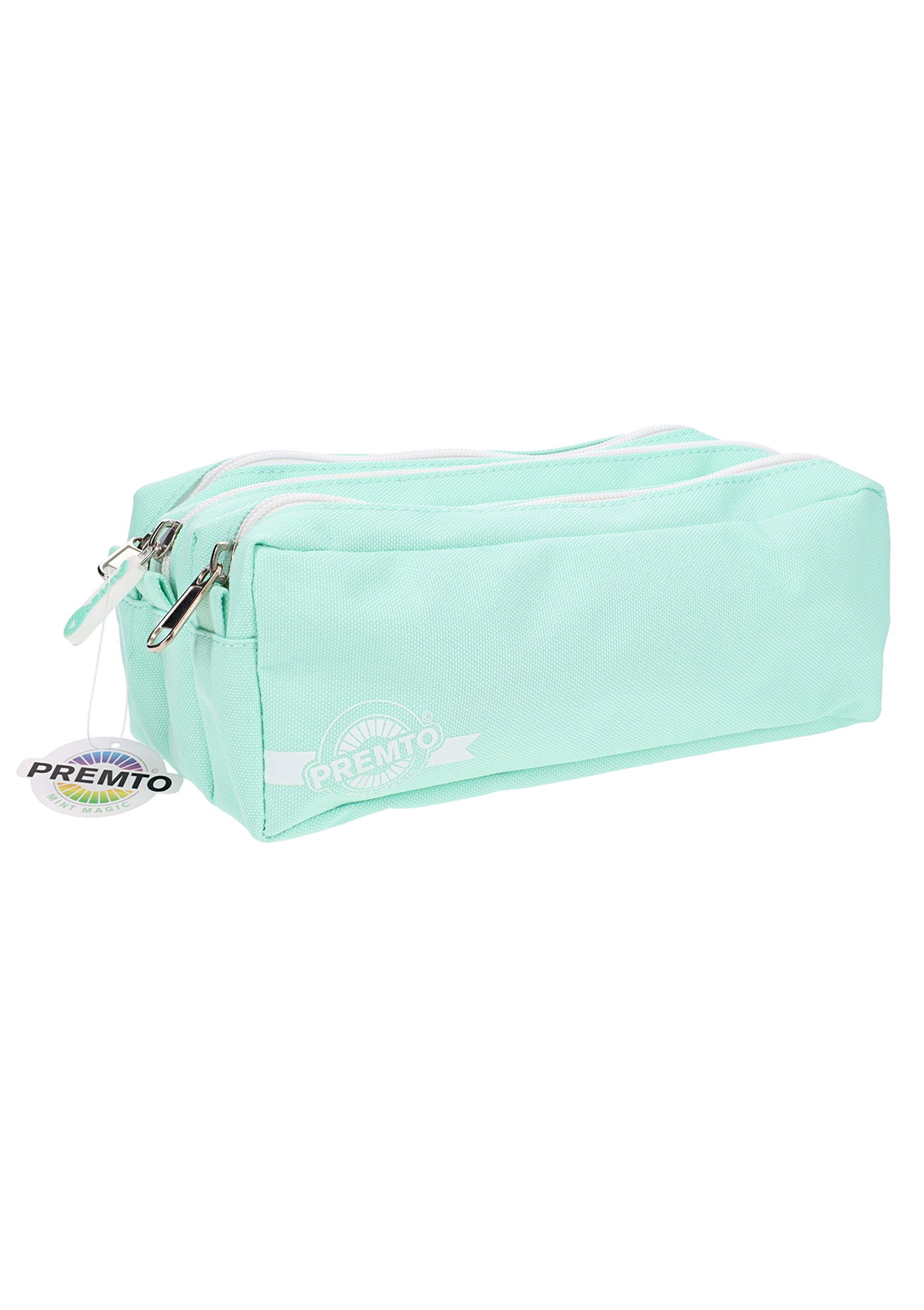 Premto Pastel 3 Pocket Pencil Case - Mint Magic