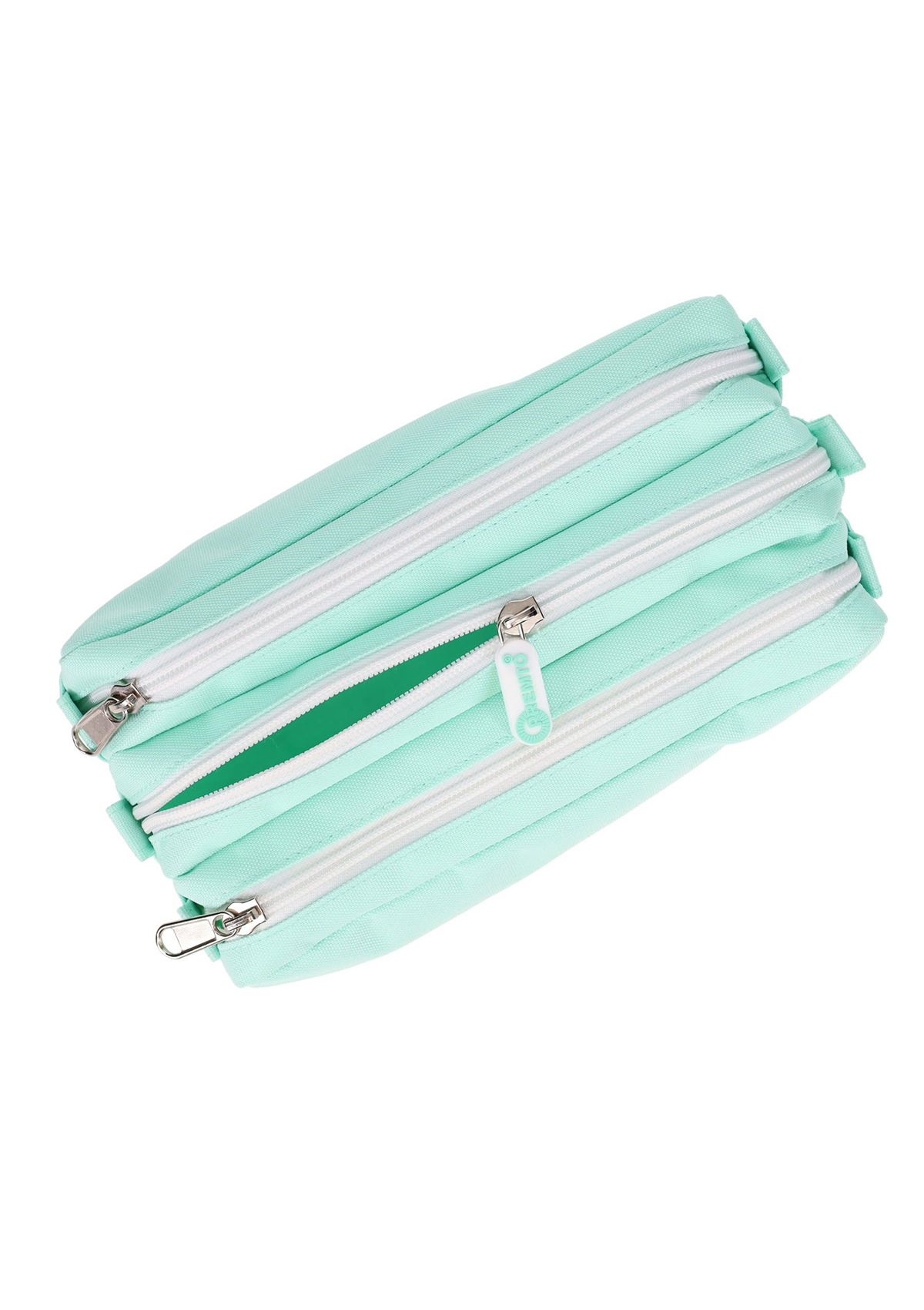 Premto Pastel 3 Pocket Pencil Case - Mint Magic