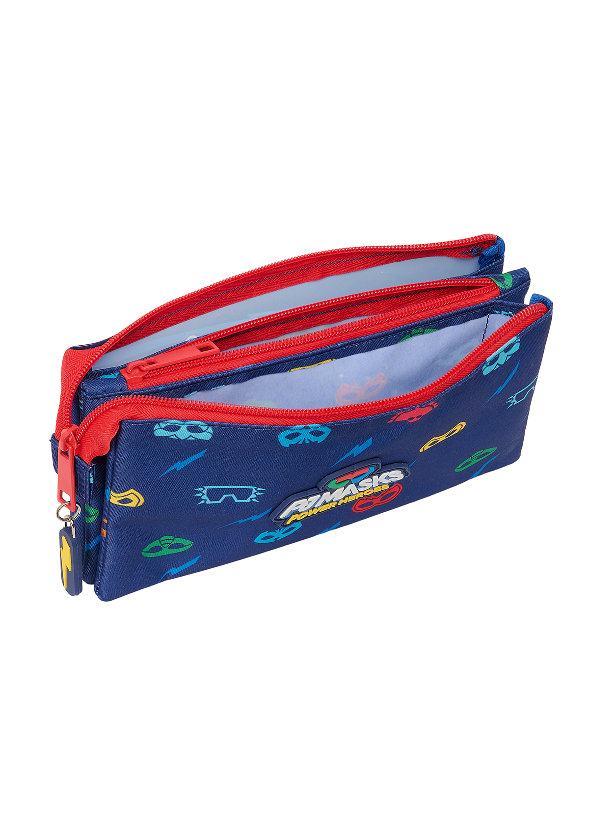 PjMask Ready Triple Pencil Case