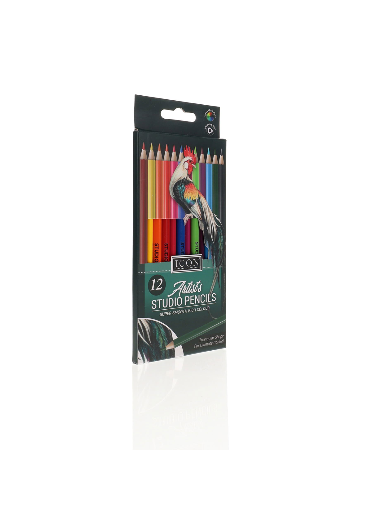 Pkt.12 Artists Studio Triangular Colouring Pencils