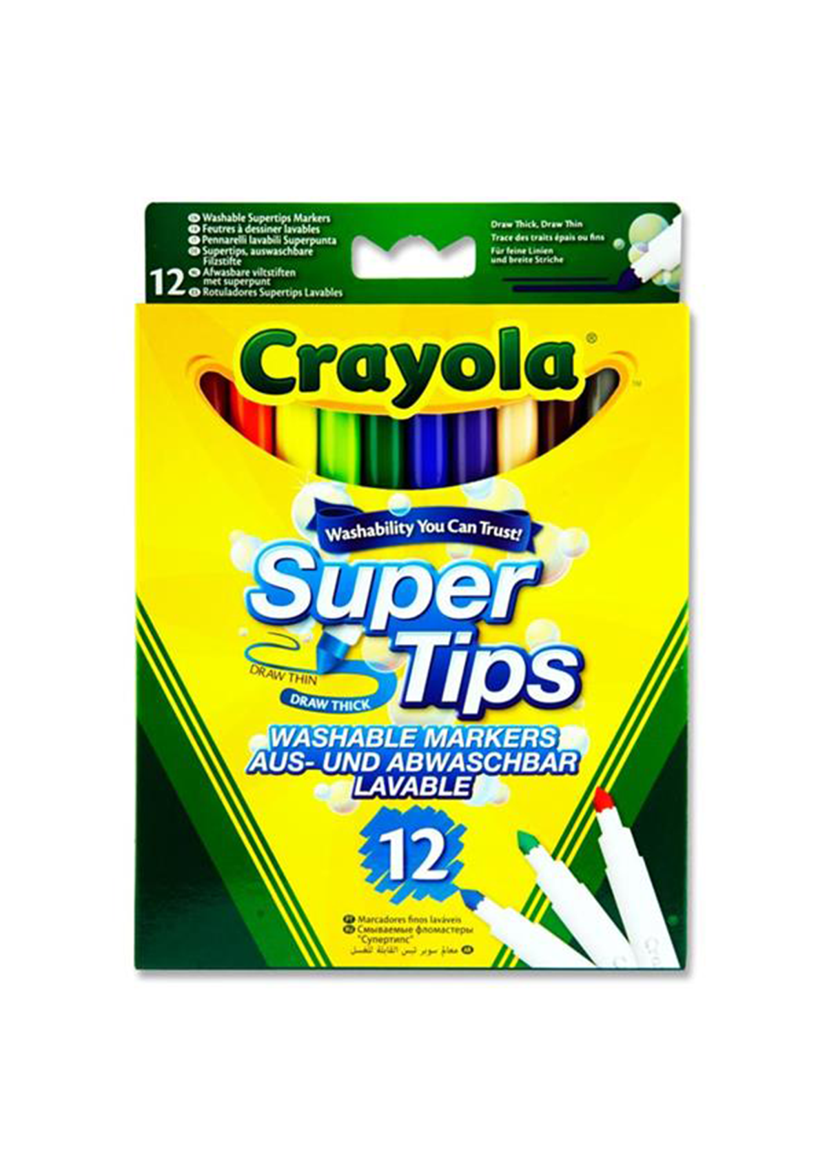 Pkt.24 Supertips Washable Markers