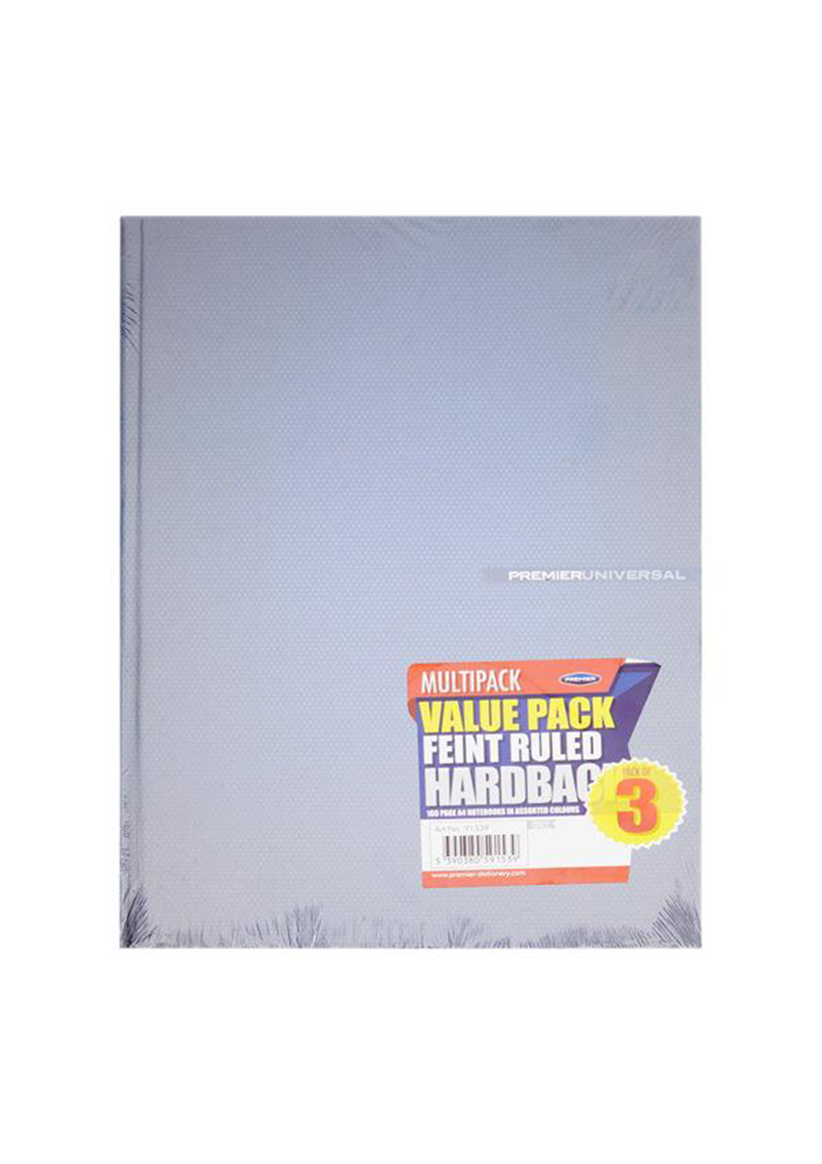 Pkt.3 A4 160pg Asst Hardcover Notebooks - Bold