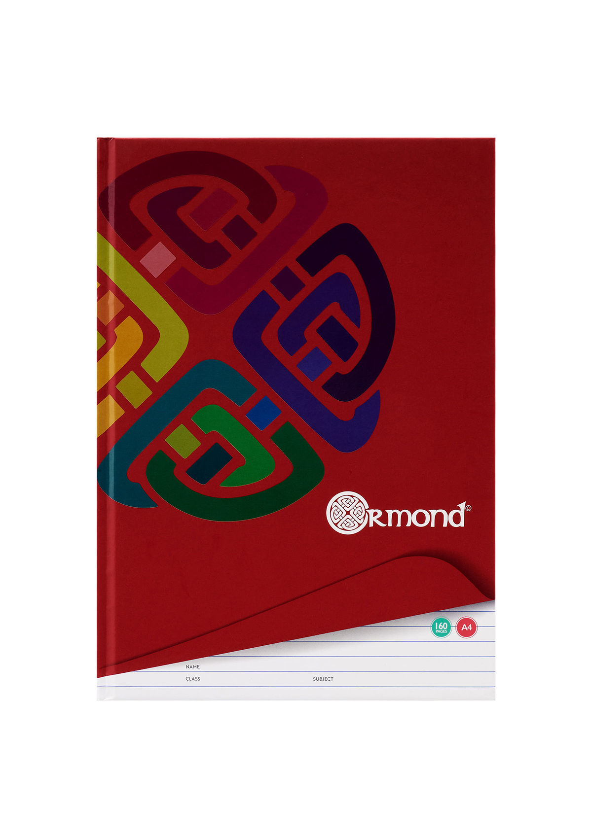 Pkt.3 A4 160pg Hardcover Notebook