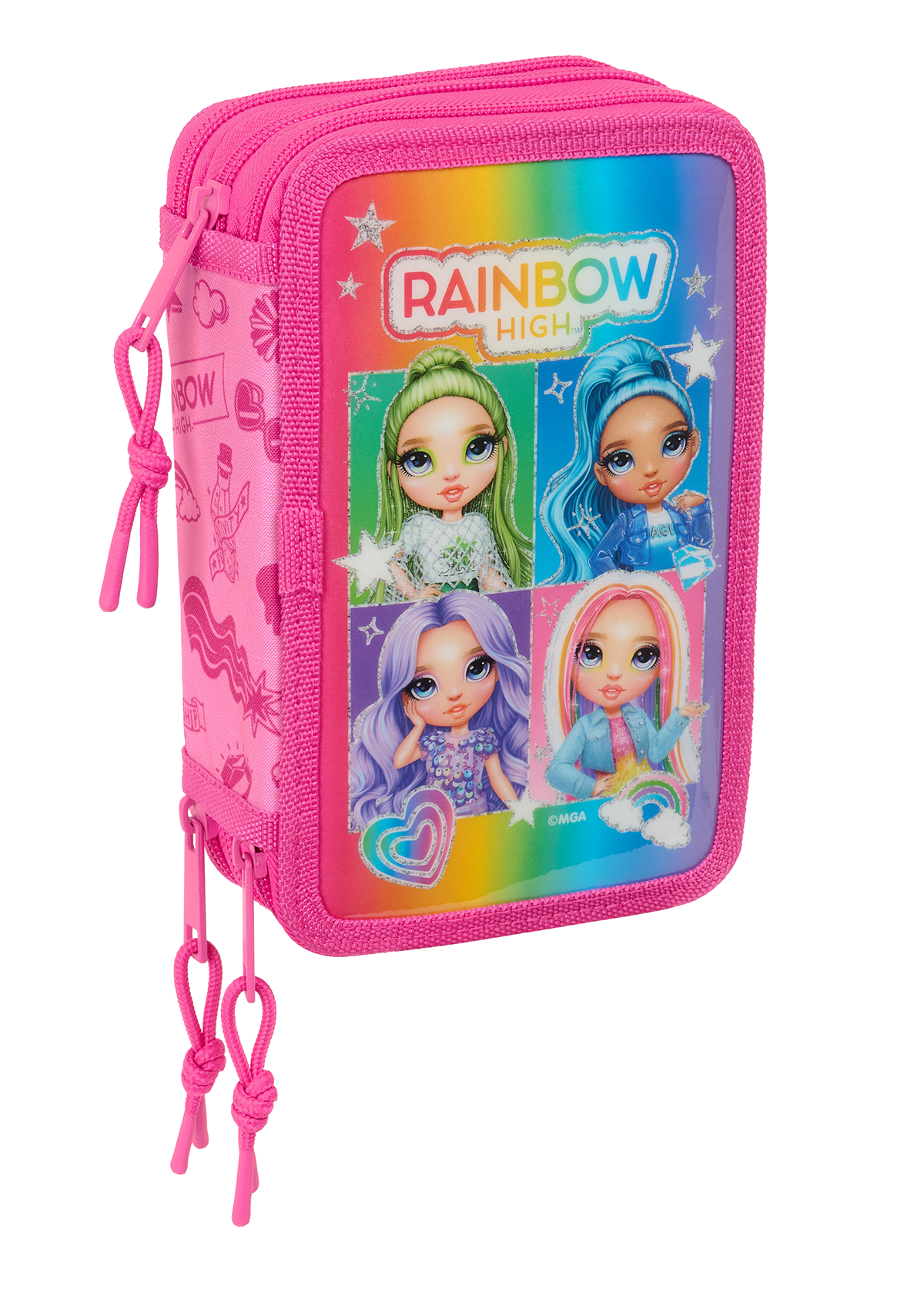 Rainbow High Shine Triple 37 pc Pencil Case