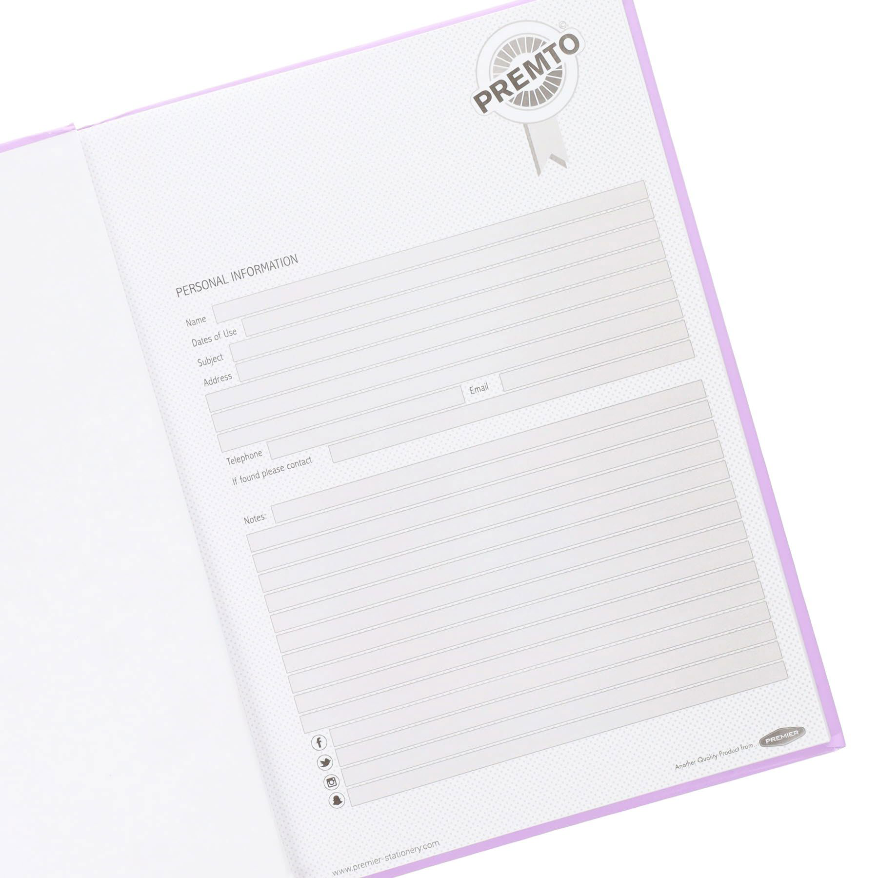 Pastel A4 160pg Hardcover Notebook - 5 Asst