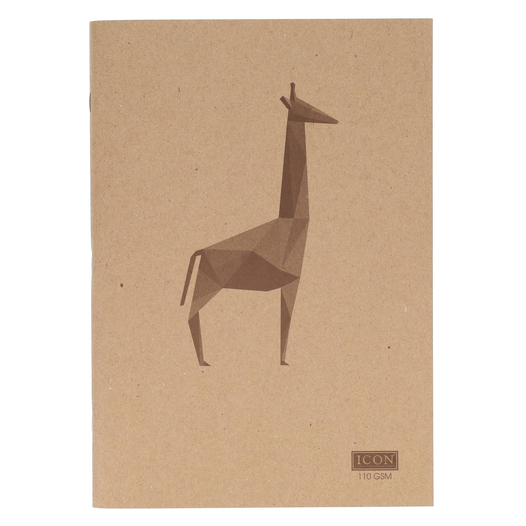 A4 80Pg 110gsm Kraft Sketch Book Animalia Design 4 Asst