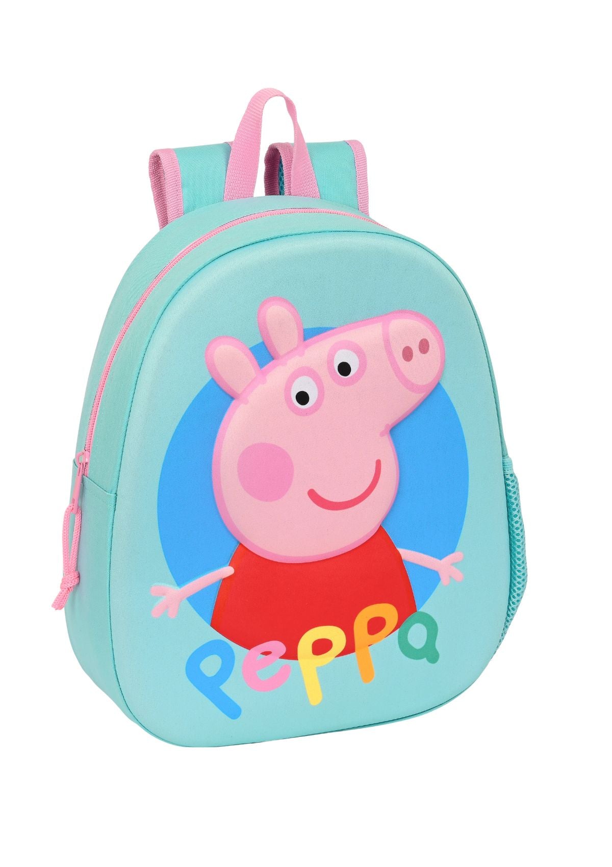 Safta Bagpack Peppa Pig 3D Turqouise front