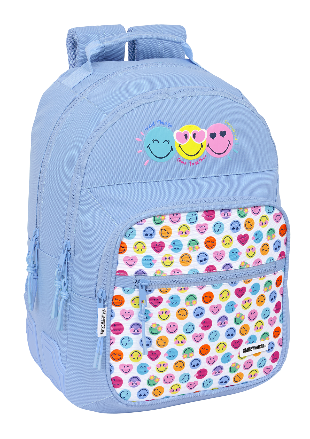 Smiley World Joyful Large Double Backpack