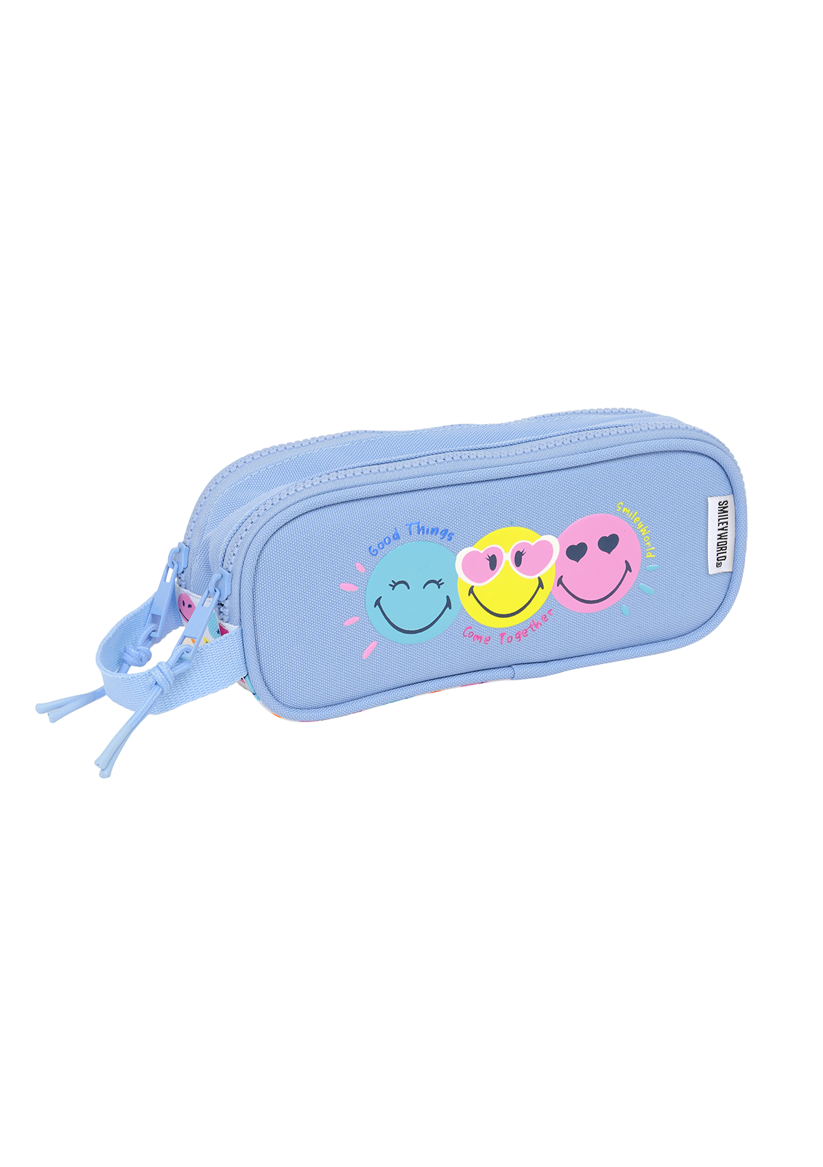 Smiley World Joyful Double Pencil Case