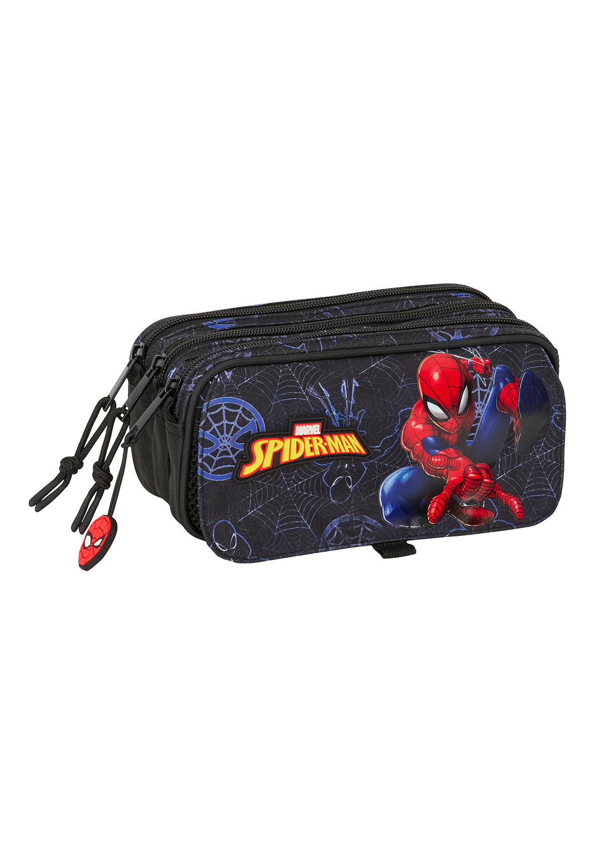 Spiderman Attack Large Triple Pencil Case