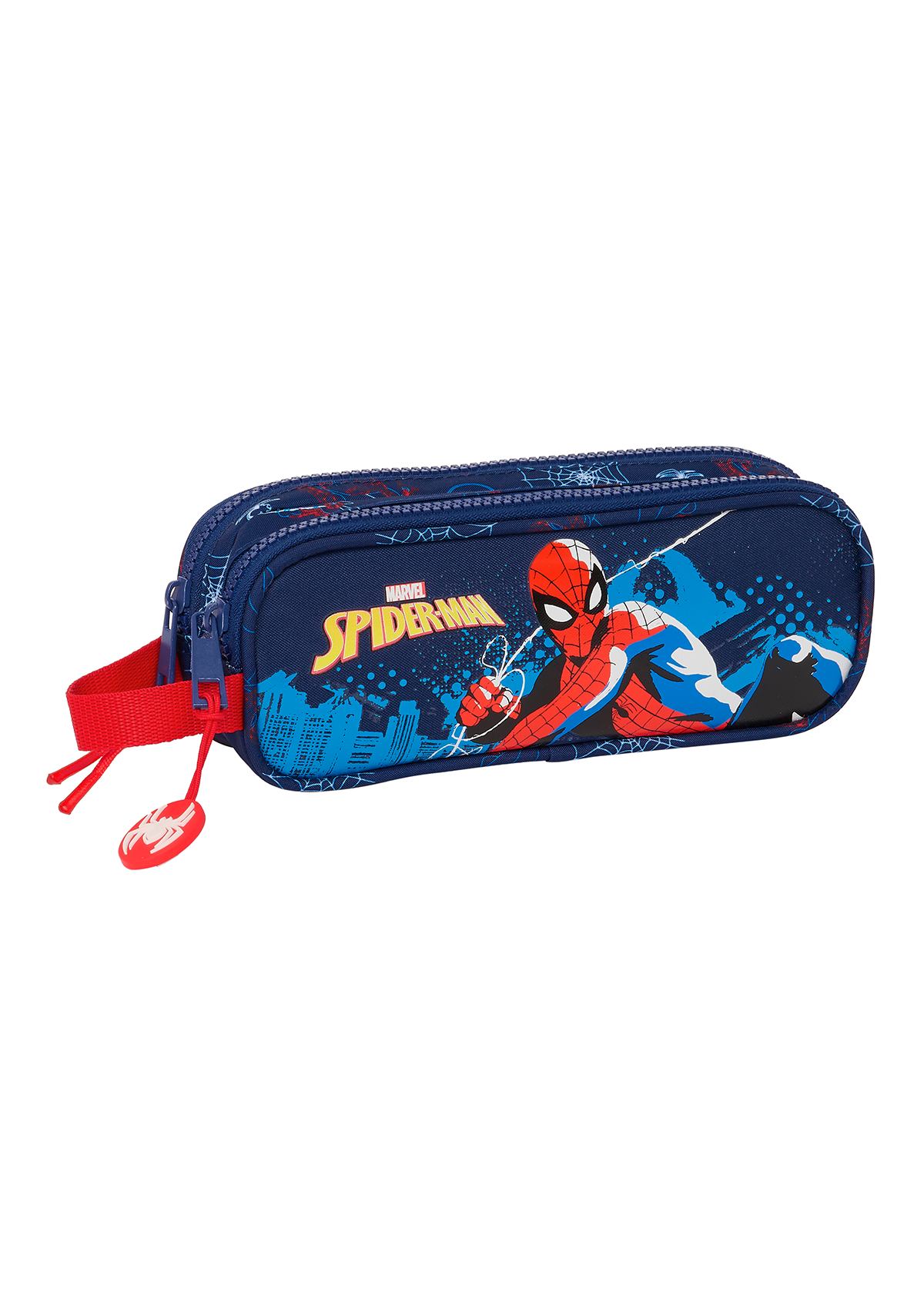 Spiderman Neon Double Pencil Case