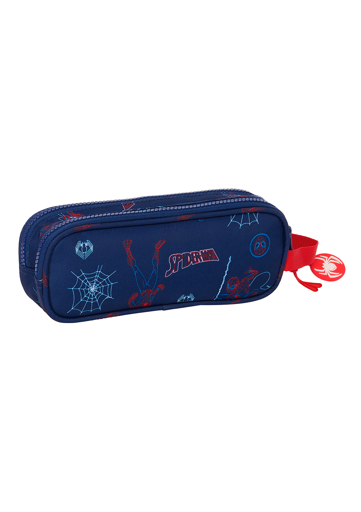 Spiderman Neon Double Pencil Case