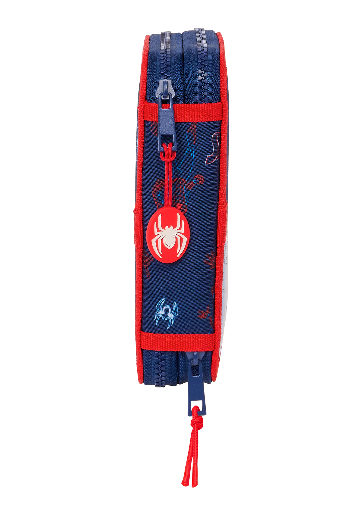 Spiderman Neon 28pc Small Double Pencil Case