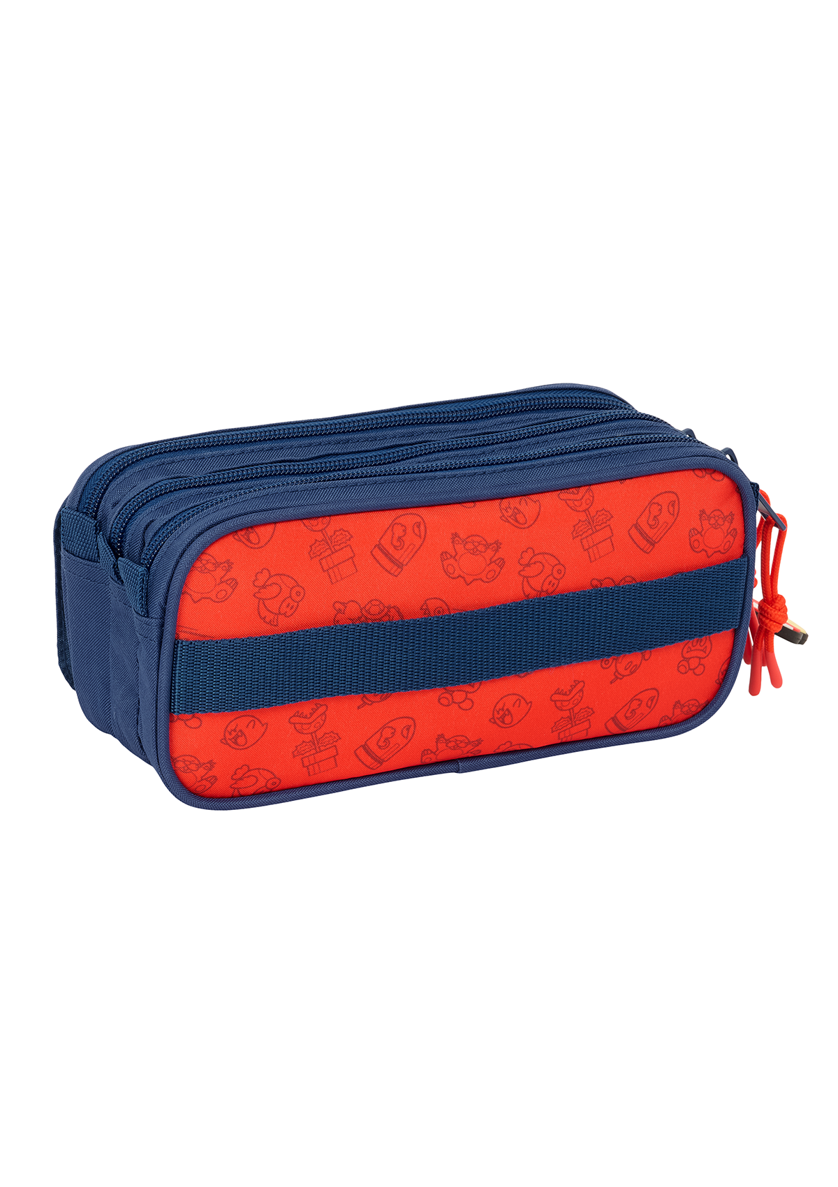 Super Mario Trick Large Triple Pencil Case