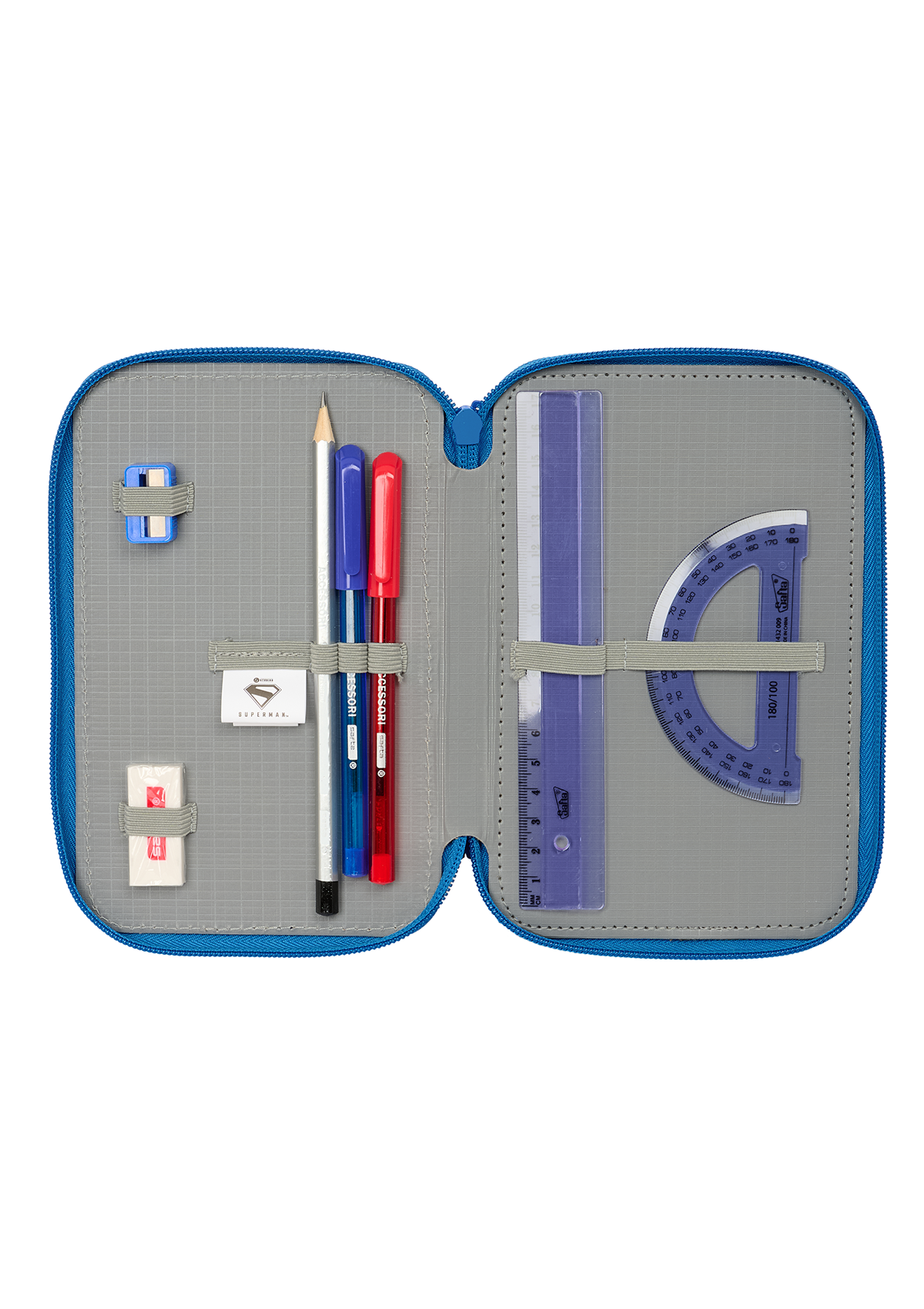 Superman Triple 37 pc Pencil Case