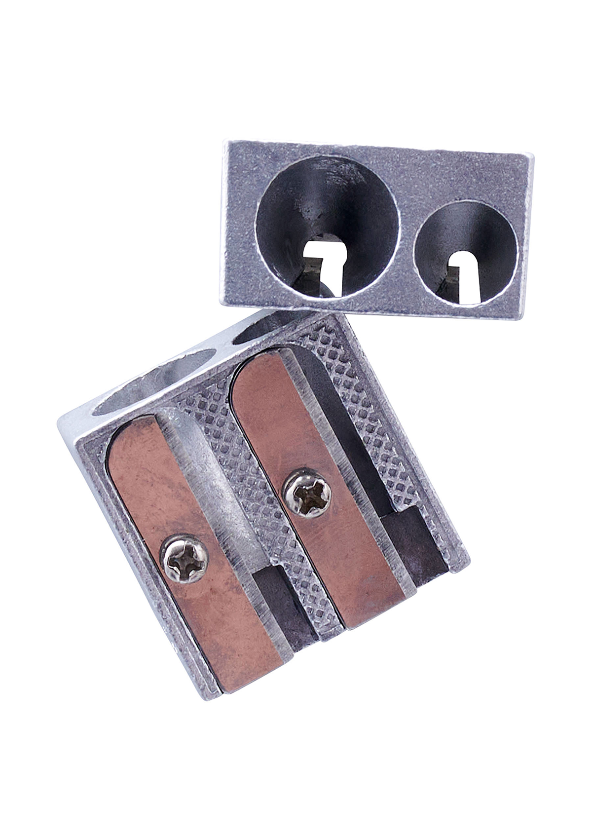 Twin Hole Metal Pencil Sharpener