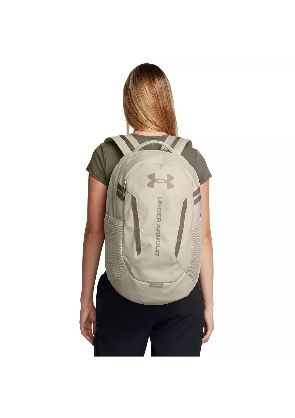 UA Hustle 6.0 Backpack Khaki Base/Taupe Dusk