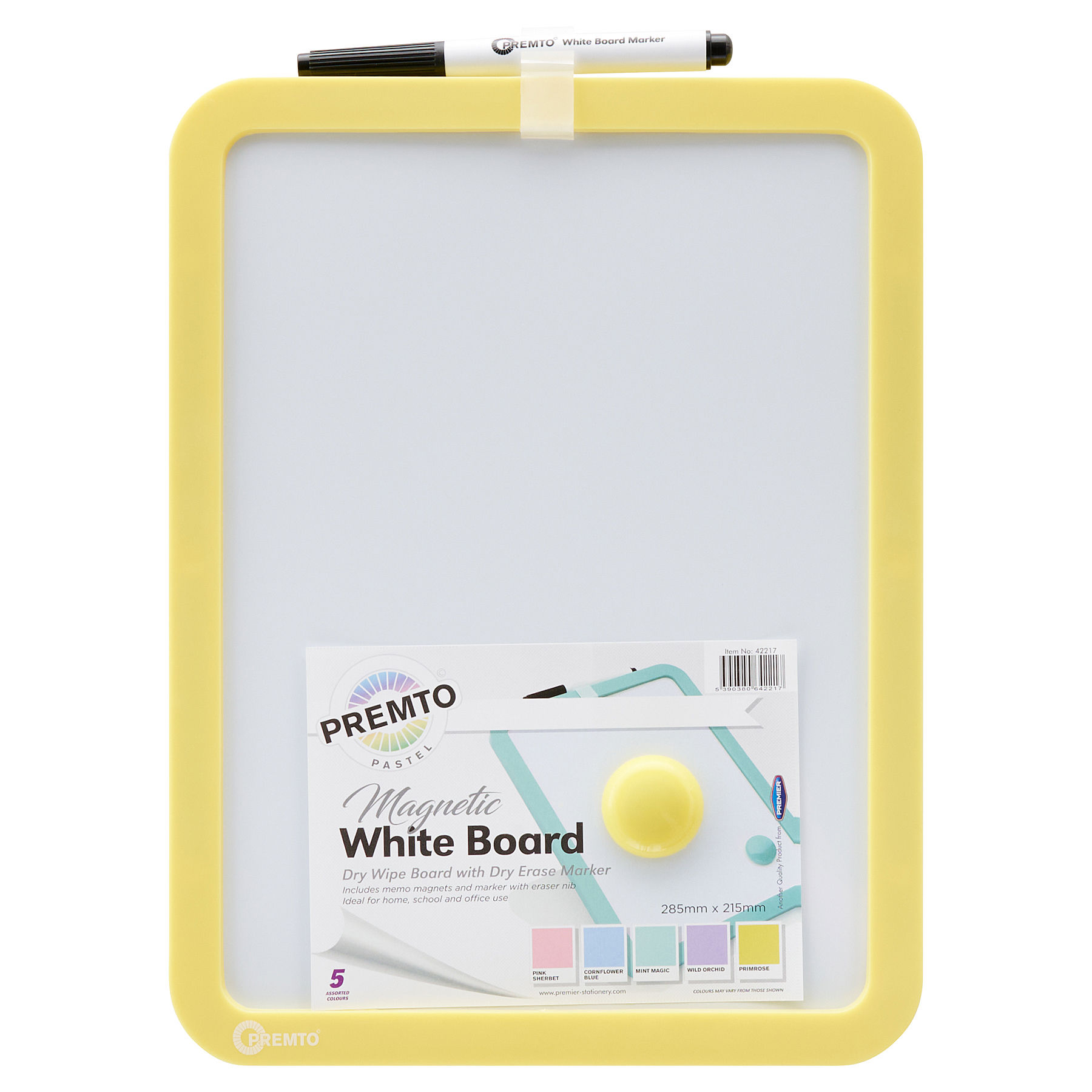 Pastel Magnetic Dry Wipe Whiteboard With Dry Erase Marker