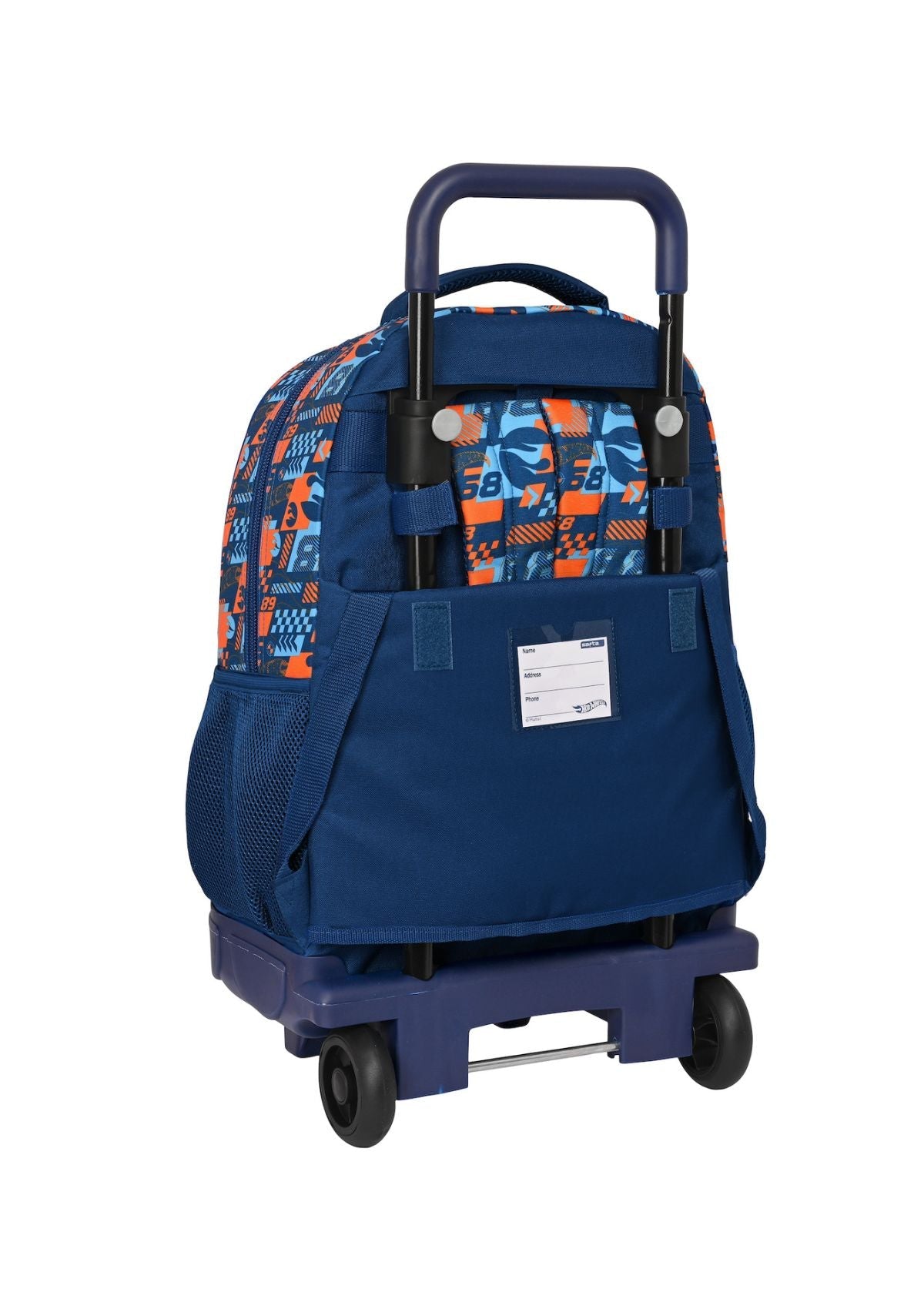 Hot Wheels Wheeled Backpack back