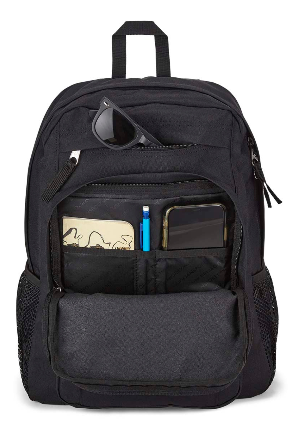Black jansport store backpack price